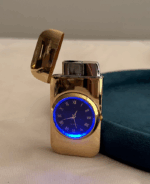 parlak gold saatli çakmak - Görsel 2