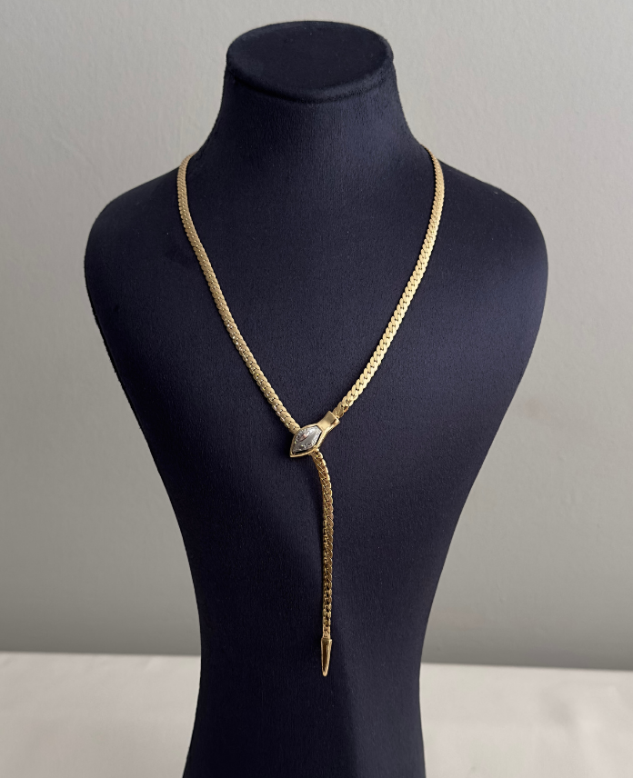 244.png bijuteri vip gold yılan asansörlü kolye - Görsel 1