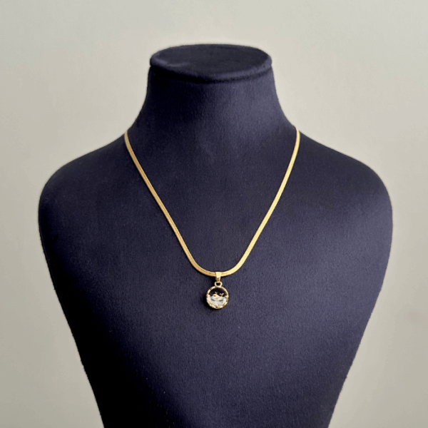 çelik gold yunus italyan 45cm kolye