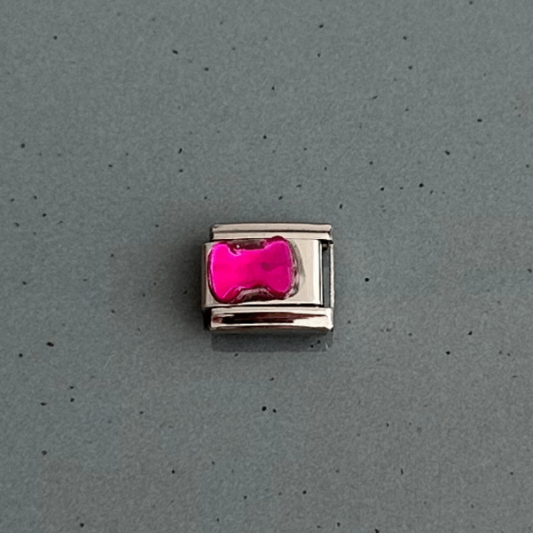 pirinç silver kemik pembe pndr charm