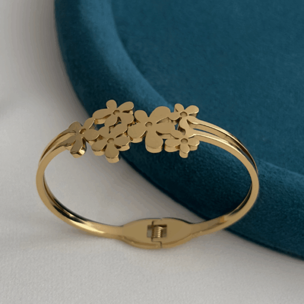 çelik gold çiçek kelepçe