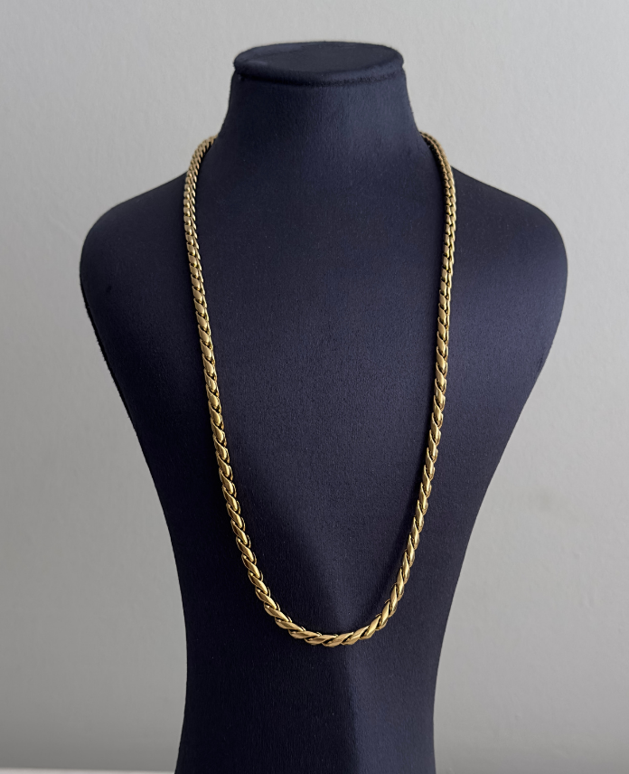 270.png çelik gold farklı burgu 60cm kolye - Görsel 1