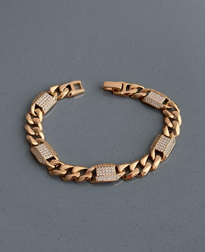 29-3.png xuping rose beş dikdörtgen taşlı bileklik - Görsel 1