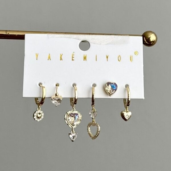 vip yakemıyou gold altılı küpe