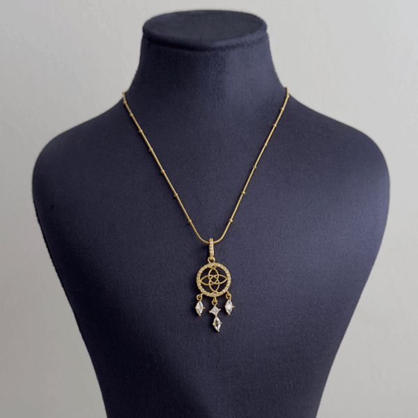 çelik gold rüya kapanı 45cm kolye