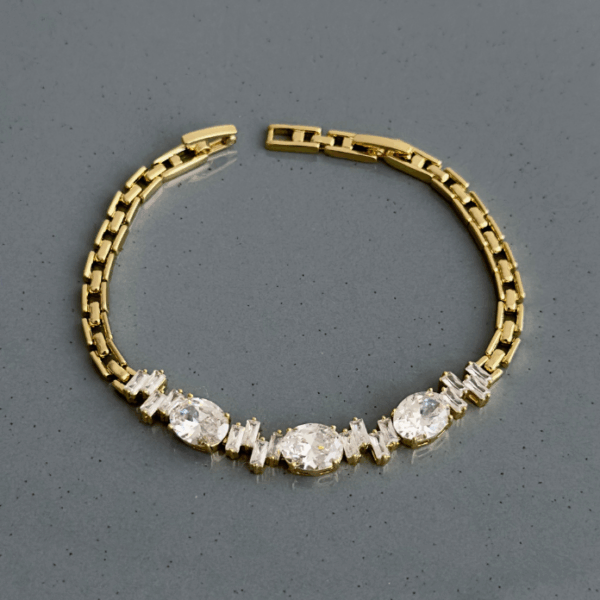 xuping gold elips taşlı bileklik