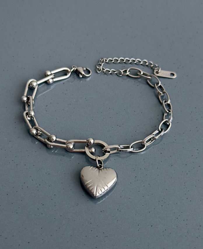 41-4.png çelik silver yarısı tffny kalp bileklik - Görsel 1