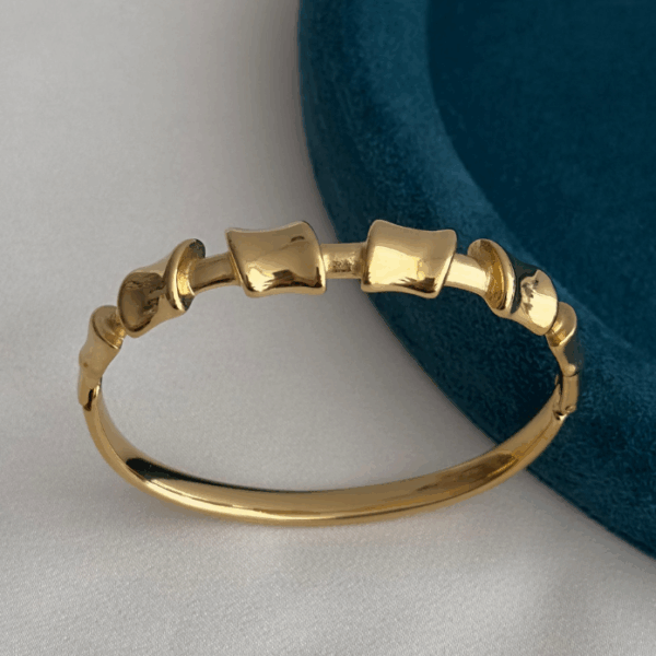 çelik gold parçalı düz kelepçe