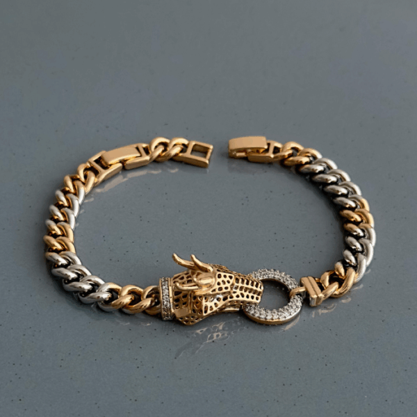 xuping rose silver kaplan taşlı bileklik