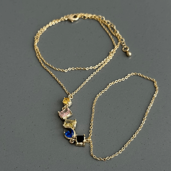 çelik gold renkli karışık taş şahmeran