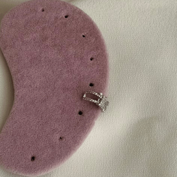 pirinç silver düğüm taşlı earcuff