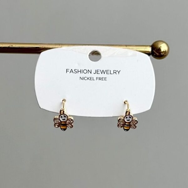 Vip gold nikelsiz arı çocuk küpe