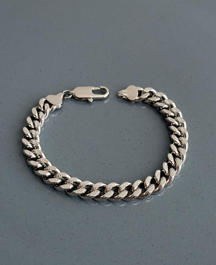 54-3.png xuping silver zincir tırtıklı bileklik - Görsel 1