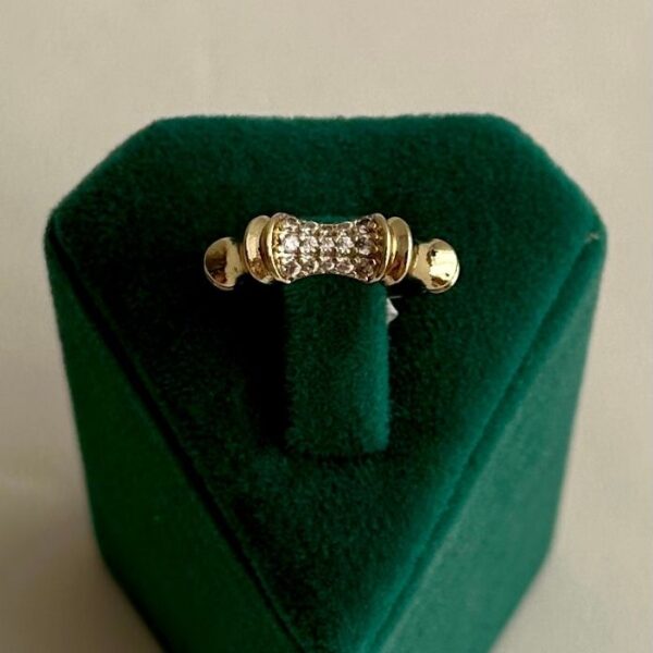 xuping gold numaralı kemik taşlı yüzük