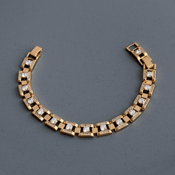 xuping rose kare taşlı bileklik