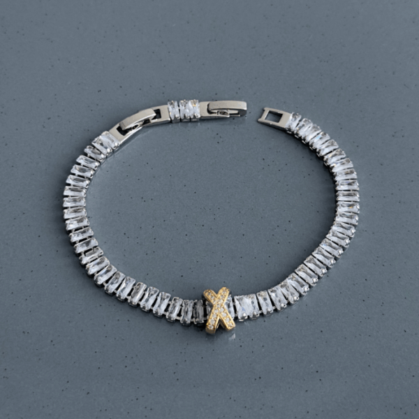 zirkon multi baget x bileklik