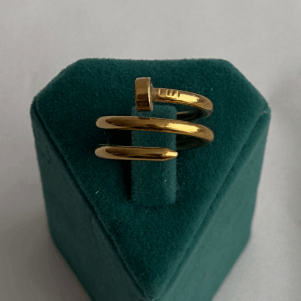 çelik gold numaralı sarmal çivi yüzük