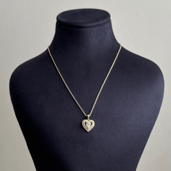 xuping gold kalp 45cm kolye