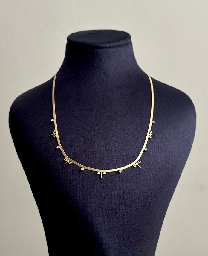 74.jpg çelik gold italyan yusufçuk 45cm kolye - Görsel 1