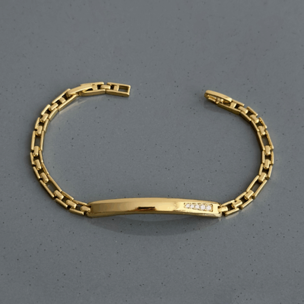 xuping gold plaka bileklik