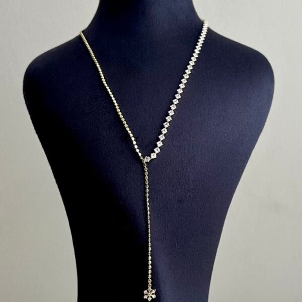 çelik gold suyolu nokta zincir kar tanesi kolye