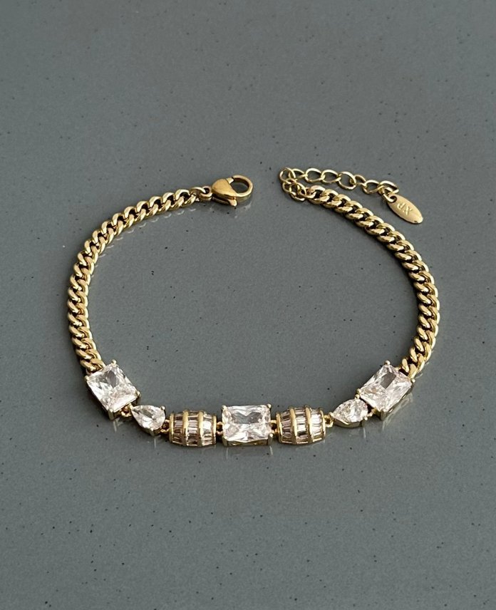 88-2.png xuping gold bombe dikdörtgen taş bileklik - Görsel 1