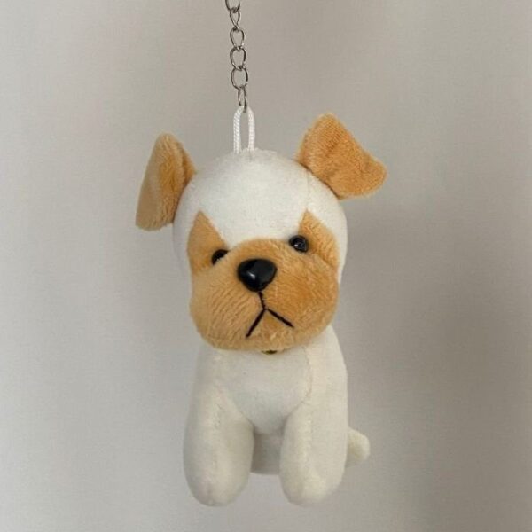 Köpek Beyaz Peluş Kaliteli Anahtarlık