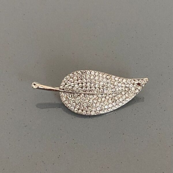 Pirinç Çiçek Dalı Broş