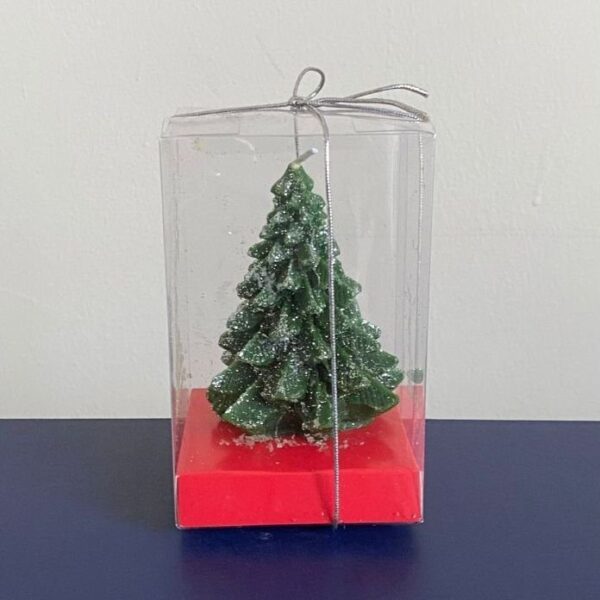 Çam Ağacı Beyaz Simli Mum