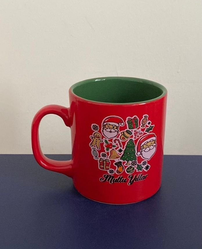 AKKUPABARDAKYENIYILBASKILI5YESIL-1.jpg Kupa Bardak 9Cm Yeniyıl Baskılı - Görsel 1