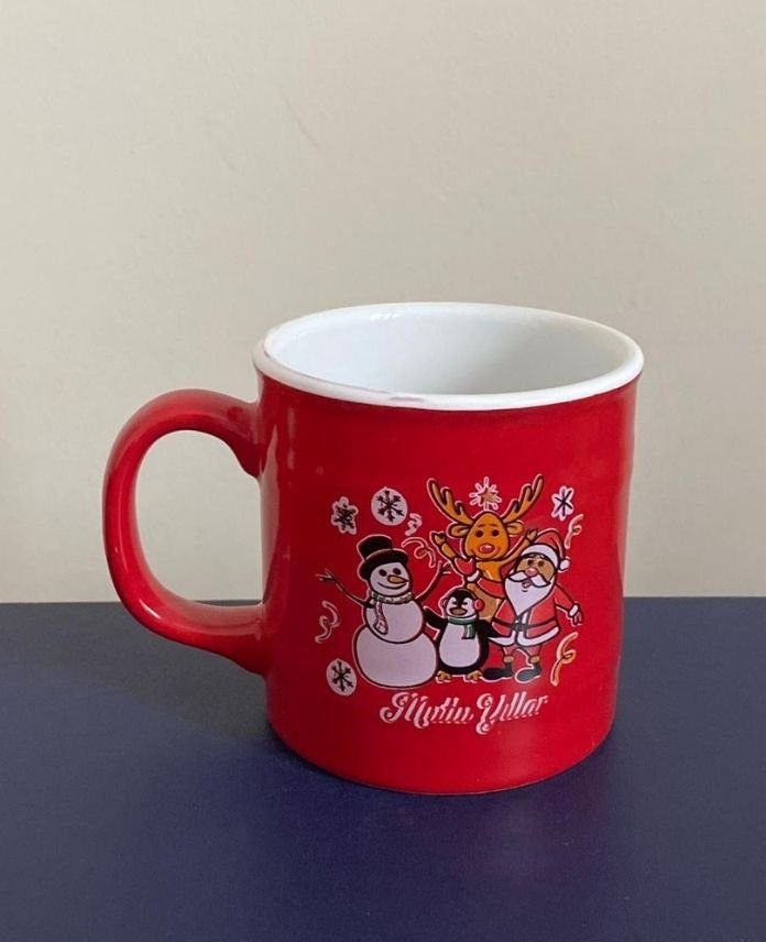 AKKUPABARDAKYENIYILBASKILI7BEYAZ-1.jpg Kupa Bardak 9Cm Yeniyıl Baskılı - Görsel 1