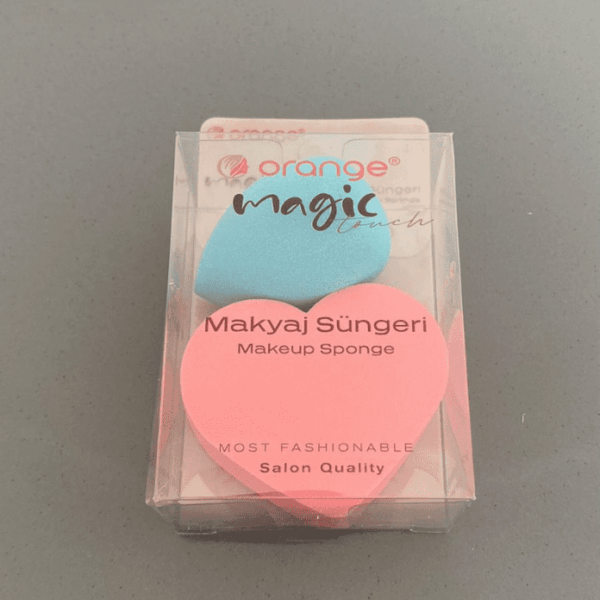 Aksesuar Makyaj Sünger Kalp İkili