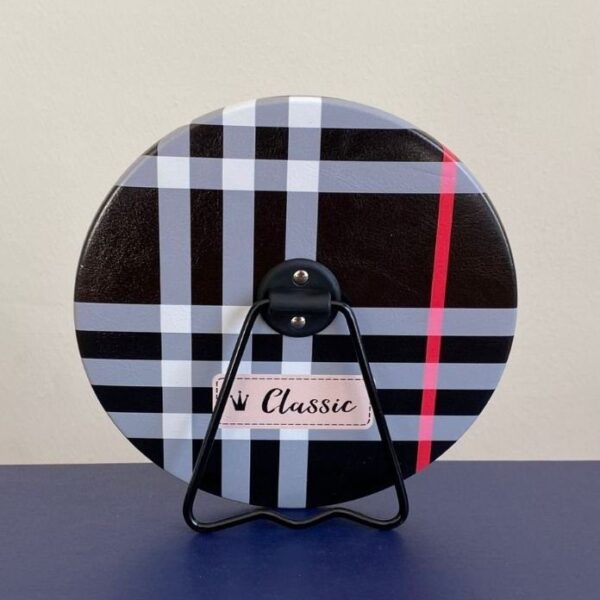Masa Aynası Yuvarlak Ekose Classic Çap 16cm