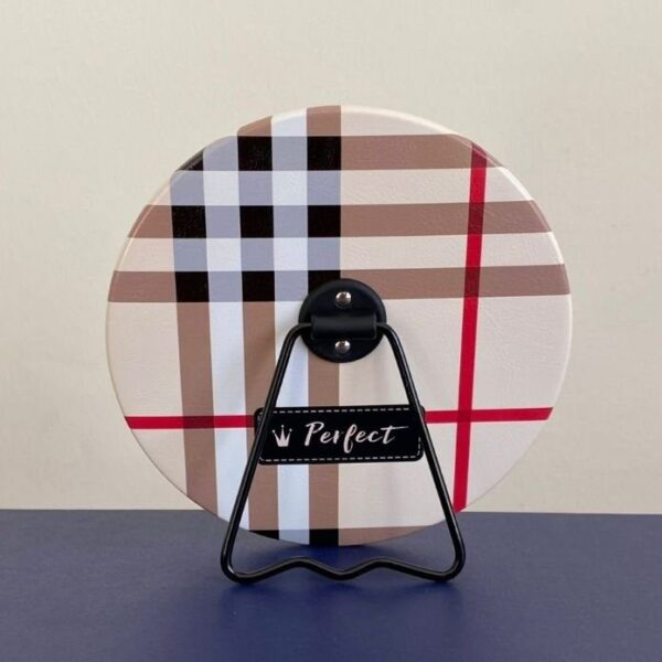 Masa Aynası Yuvarlak Ekose Perfect Çap 16cm