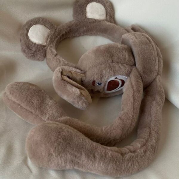 Oynayan Ses Çıkaran Kulaklık Köpek Surat Kahve