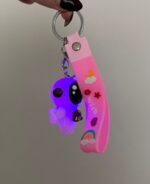 Aksesuar Pembe Astronot  Işıklı Anahtarlık - Görsel 2