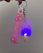 Aksesuar Pembe Dondurma  Işıklı Anahtarlık - Görsel 2
