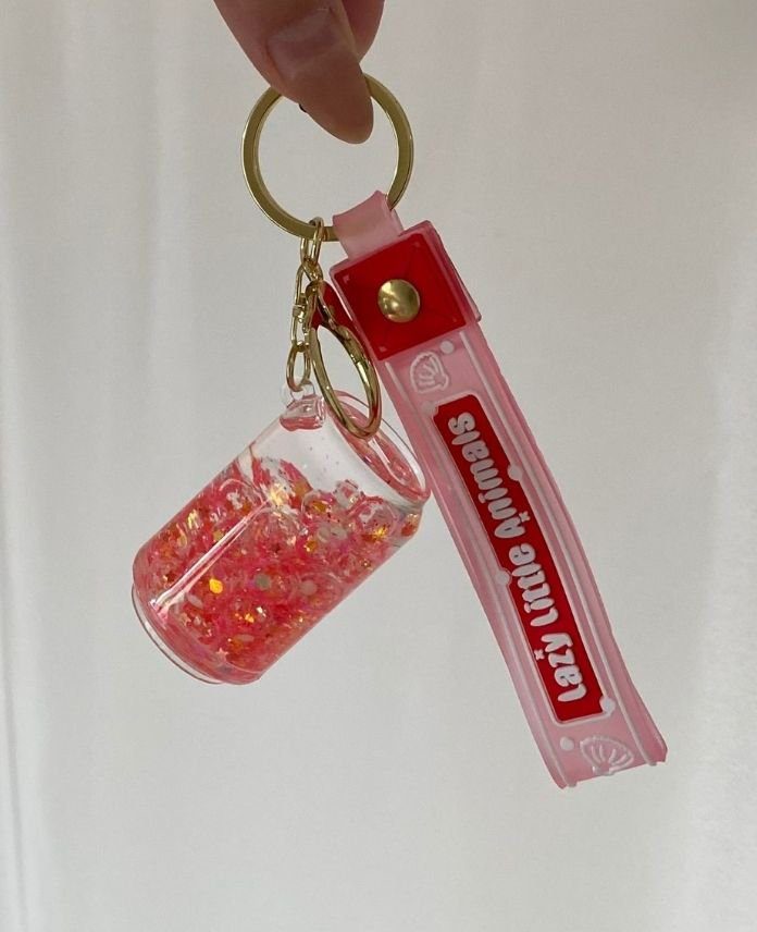 AKSULUANAHTARLIKKAVONAZPEMBE-1-1.jpg Sulu Kavonoz Anahtarlık - Görsel 1