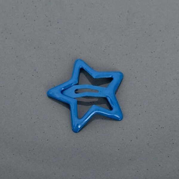 Akseusar Yıldız Düz Lacivert Toka