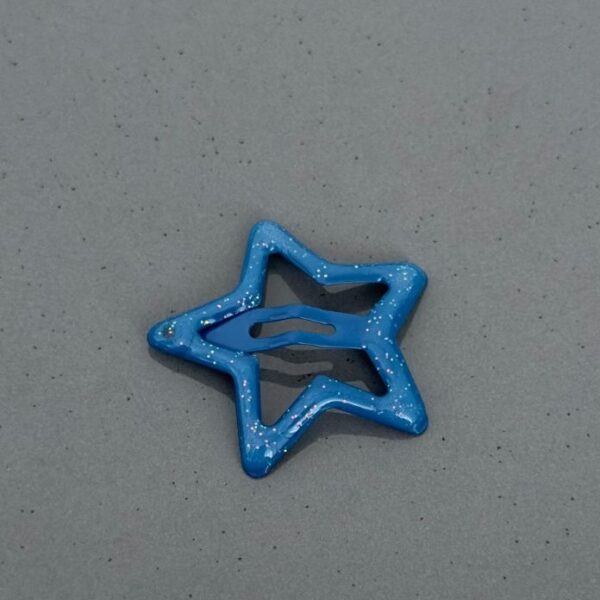 Akseusar Yıldız Simli Lacivert Toka