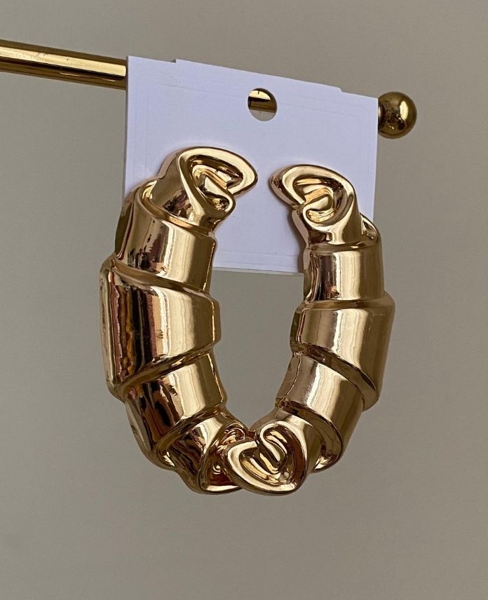 BIKUKRUVASANBUYUK1G-1.jpg Bijüteri Kruvasan Büyük Küpe - Görsel 1