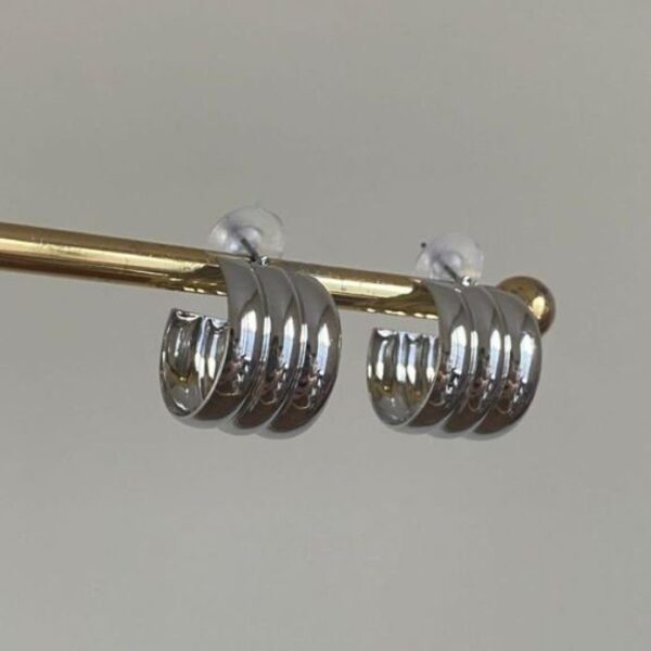 Bijüteri 3 Halka Birleşik Küpe