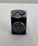 Saatli Işıklı Çift Pürmüz Siyah  Çakmak