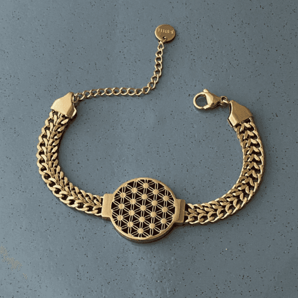 Çelik Hasır Yaşam Çiçeği Bileklik