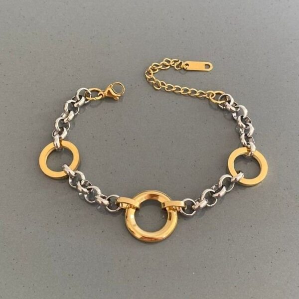 Çelik 3 Halkalı Multi Bileklik