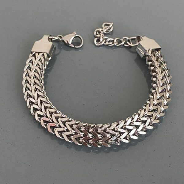 Çelik Hasır Kalın Uzatmalı Bileklik