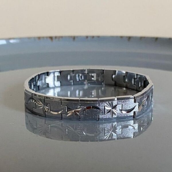 Bijüteri Kesme Desen Kalın Bileklik