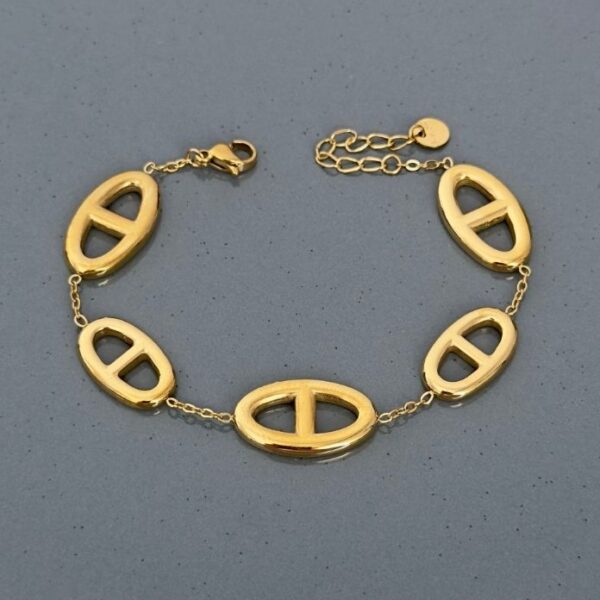 Çelik Kola Kapağı İnce Zincir Bileklik