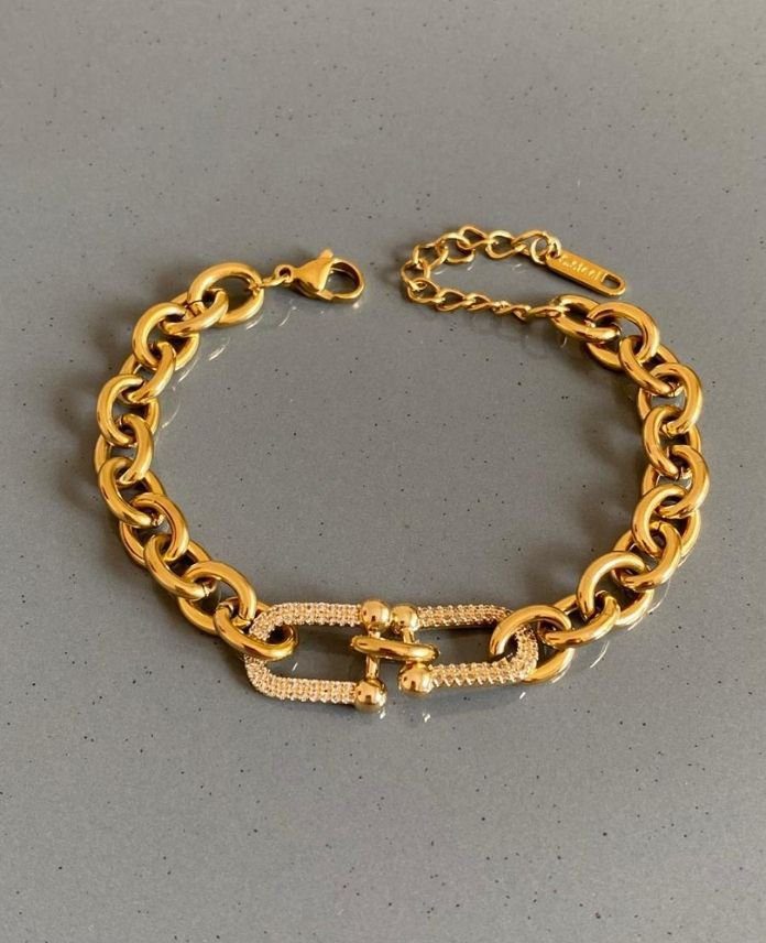 CBIORTASI2LITFNYTASLIG-1.jpg Çelik Ortası Tfny Taşlı Bileklik - Görsel 1