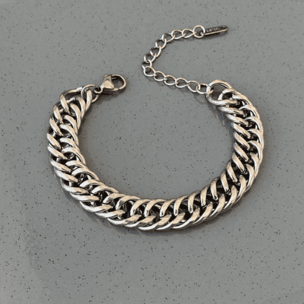 Çelik Lüks Kalın Bileklik